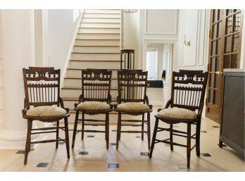 4 Antique Eastlake Style Side Chairs