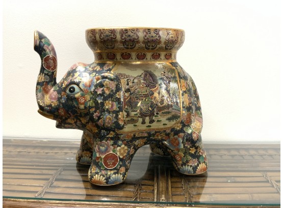 Porcelain Chinese Elephant Asian Garden Stool