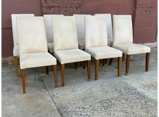 Eight Pottery Barn Parson Chairs