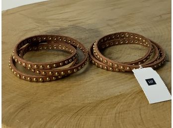 New Gap Leather Wrap Bracelets