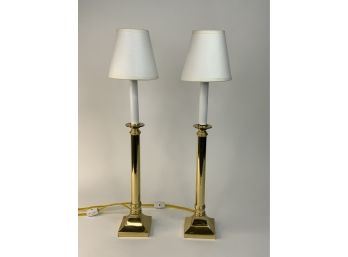 Brass Candlestick Lamps