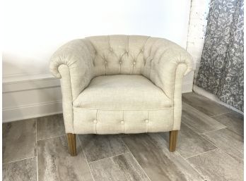 Restoration Hardware Tufted Club Chair (1 Of 2)