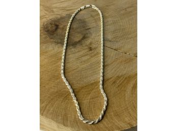 Sterling Silver Rope Necklace