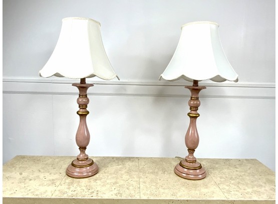 Vintage Paid Of Lamps