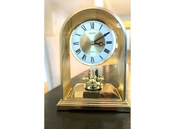 Seiko Brass Mantle Clock