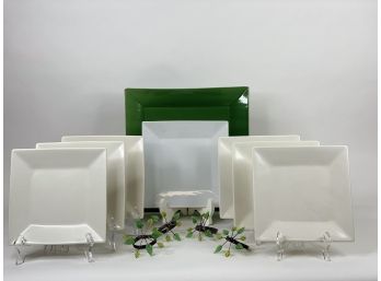 Square Plates And Napkin Rings