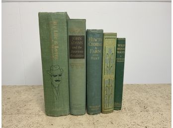 Antique Green Books