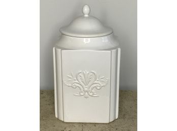 Large Deartis White Canister