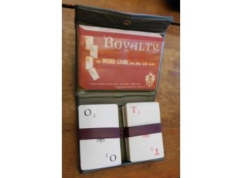 Vintage Card Game 'ROYALTY' A Word Game