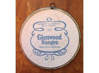Double Sided 'GLENWOOD STOVES' Advertising Hot Plate