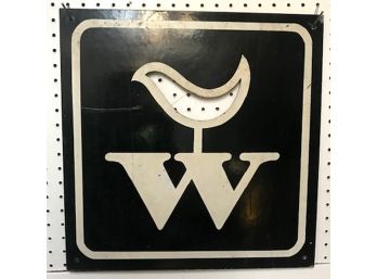 Unique 'W With Bird' Sign