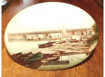 Unique Tited Photo Of 'Old Toll Bridge' In Springfield, Mass