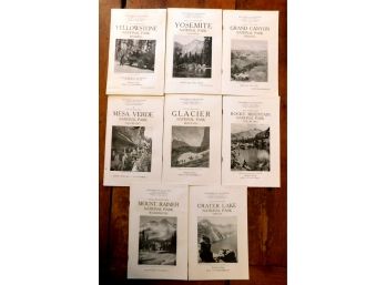 EIGHT Booklets About Various NATIONAL PARKS, 1922