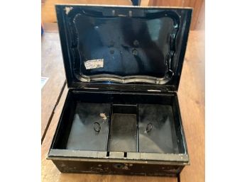Antique Tin Cash Box