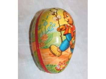 Large Vintage Easter Egg, Paper, Colorful