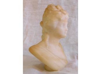Small Antique Marble Bust Of Woman