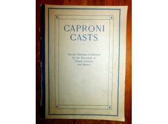Vintage Catalog 'CAPRONI CASTS', Pages & Pages Of Statuary!!