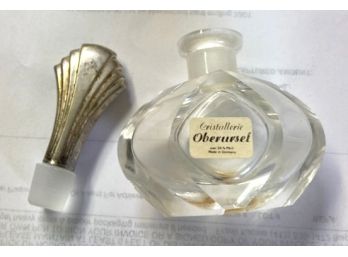 Vintage Perfume Made In Germany 'Berursel?', Silver Stopper