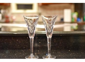 Pair Of Waterford 'American Heritage' Champagne Glasses