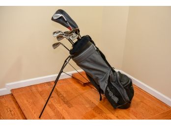 Collection Of Ping Golf Clubs And Putters, Bag And More!