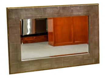 Pier 1 Imports Silve Leaf With Gilt Border Wall Mirror