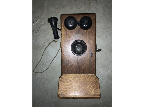 Antique ~ Northern Electric ~ Crank Wall Mounted Telephone  ~ Awesome Piece ~
