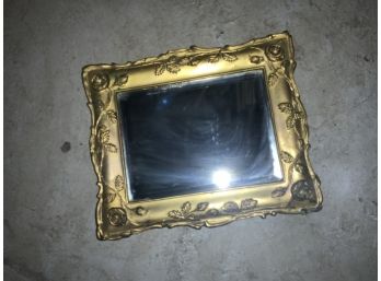 Gorgeous Heavy Antique Brass Mirror