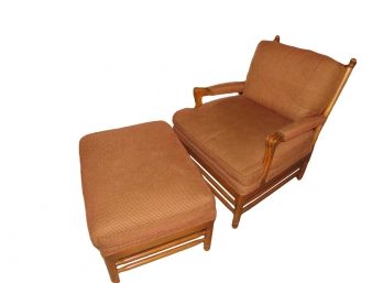 Upholstered Occasional Chair & Ottoman