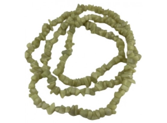 Lime Quartz Infinity Chip Necklace