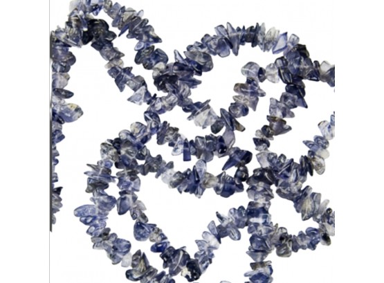 Iolite Infinity Chip Necklace