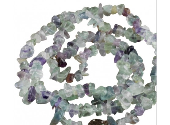 Fluorite Infinity Chip Necklace