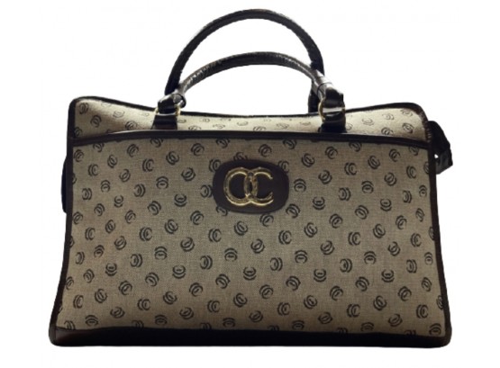 Oleg Cassini Leather Handbag