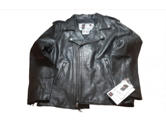 Evel Knievel Leather Motorcycle Jacket
