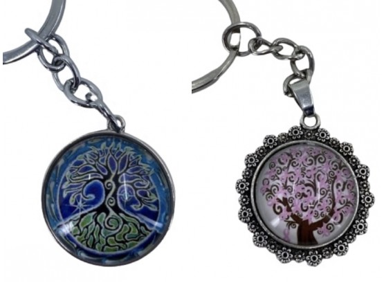Pair Of Tree Of Life Keychains