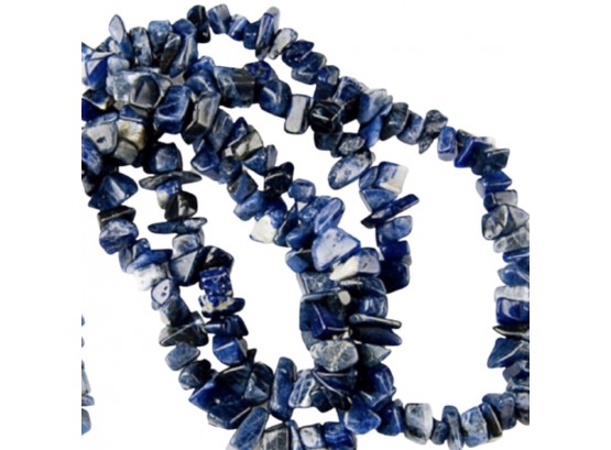 Sodalite Infinity Chip Necklace
