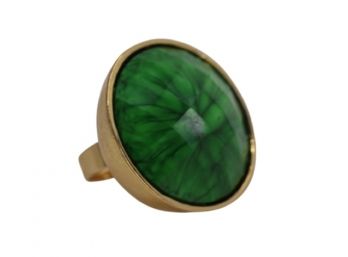 Emerald Green Accent Ring
