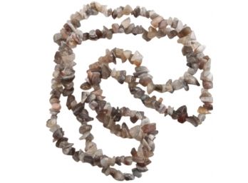 Botswana Agate Infinity Chip Necklace