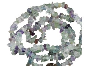 Fluorite Infinity Chip Necklace
