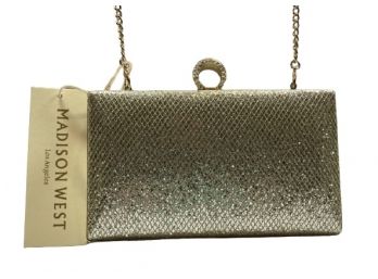 Madison West Convertible Clutch W Chain Link Shoulder Strap