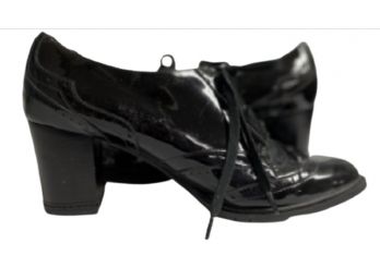 Leather Medium Heels W Laces Sz. 10.5
