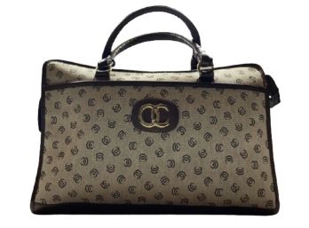 Oleg Cassini Leather Handbag