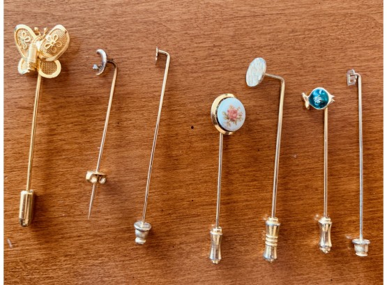 Collection Of Seven Vintage Stick Pins