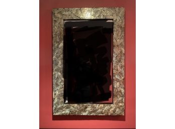 Large Mother Of Pearl Mosaic Framed Wall Mirror