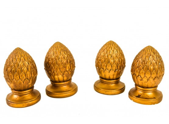 Two Pairs Of CBK, Ltd. Acorn Book Ends