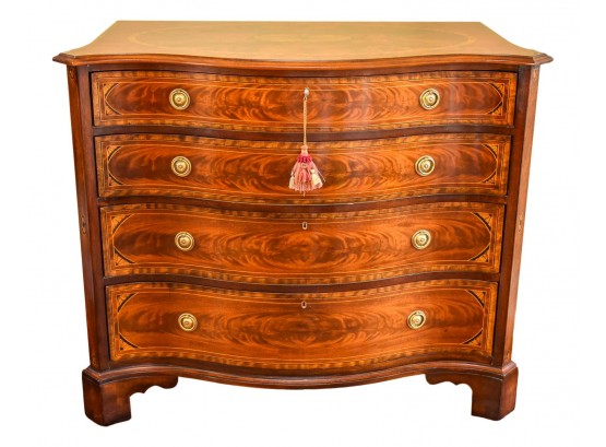 Mahogany Serpentine Front Bachelor's Chest (RETAIL $7,115)