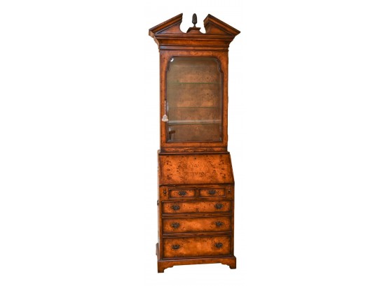 Lillian August Collection Burl Wood And Walnut Secretary (RETAIL $5,506)