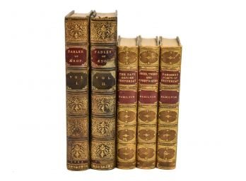 Collection Of Lord Fredrick Spencer Hamilton Books Dated 1921 And The Fables Of Aesop Dated 1793