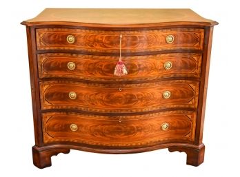 Mahogany Serpentine Front Bachelor's Chest (RETAIL $7,115)