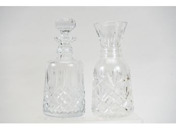Waterford Crystal Whiskey Decanter And Carafe