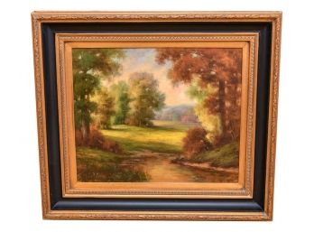 Signed W. Roselli Framed Oil On Canvas Painting